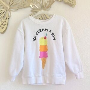 Zara Ice Cream & Sun Crewneck